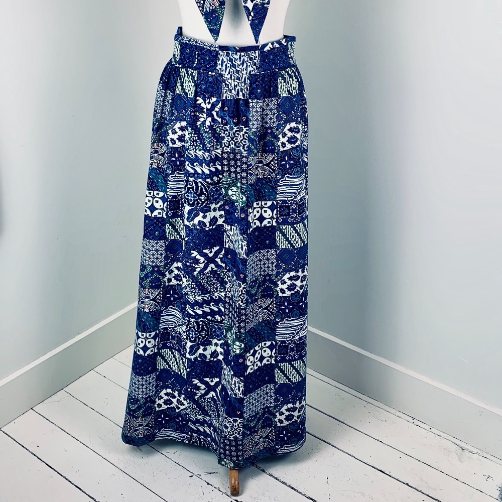 1970s Maxi Skirt w/ Scarf sz 14 Summit of Boston